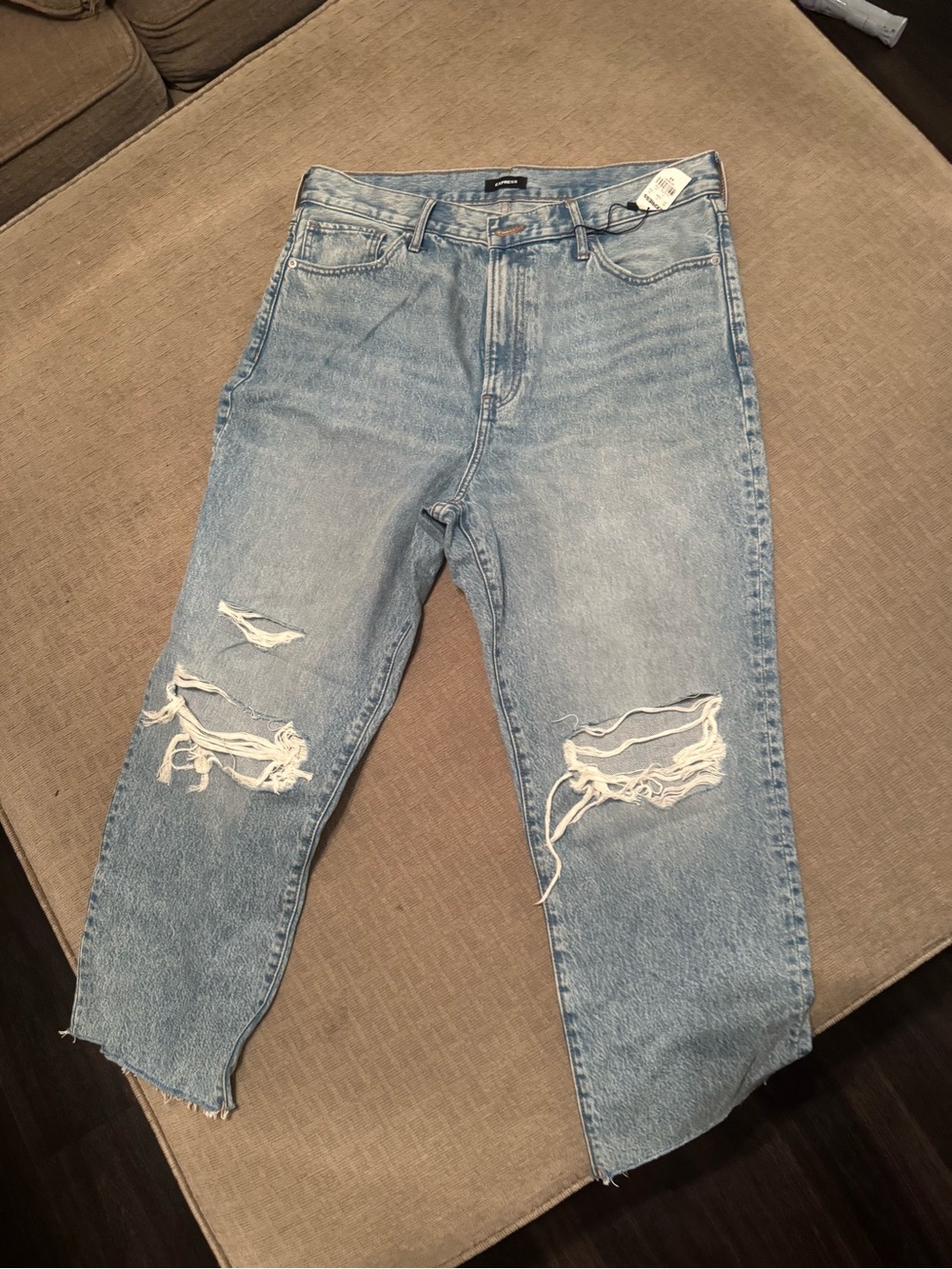 Express Light Blue Distressed Women’s Jeans